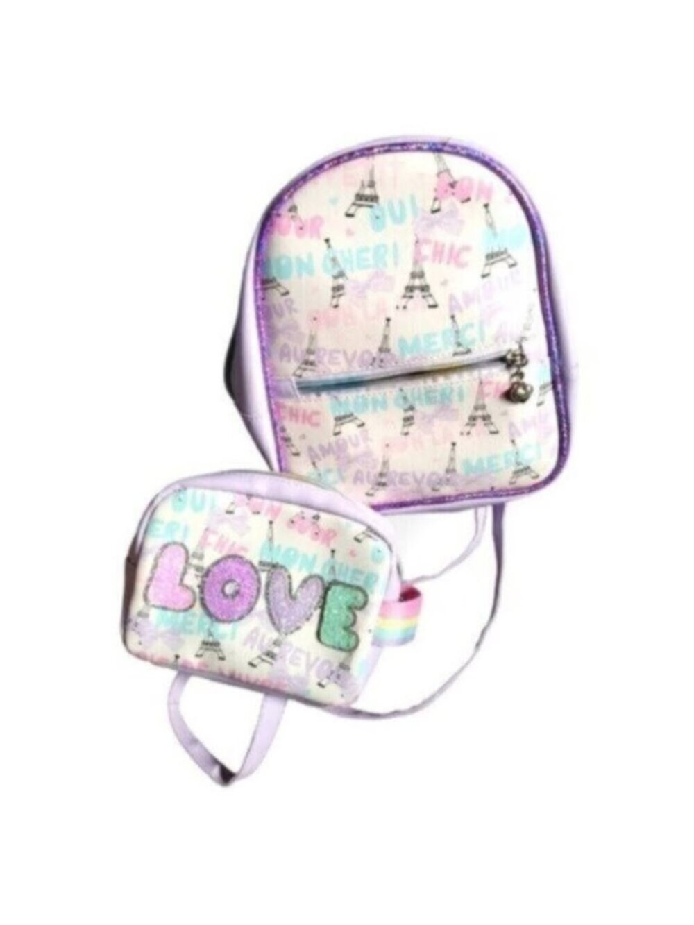 Mini Bag Backpack Set OMG Accessories LOVE Paris